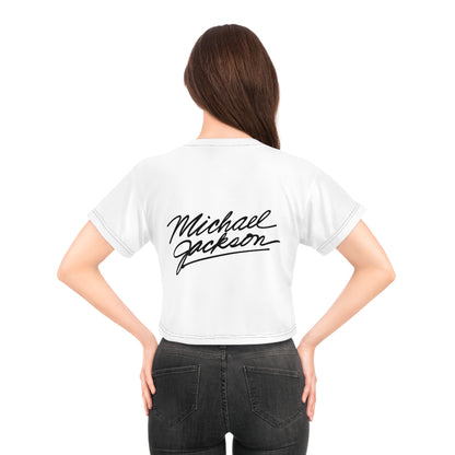 Crop Tee - 'The Legend Is Eternal' Retro Pop Icon Graphic