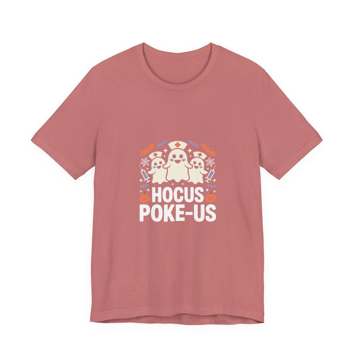 Hocus-POKE-USTee — Pumpkin & Bats T-Shirt
