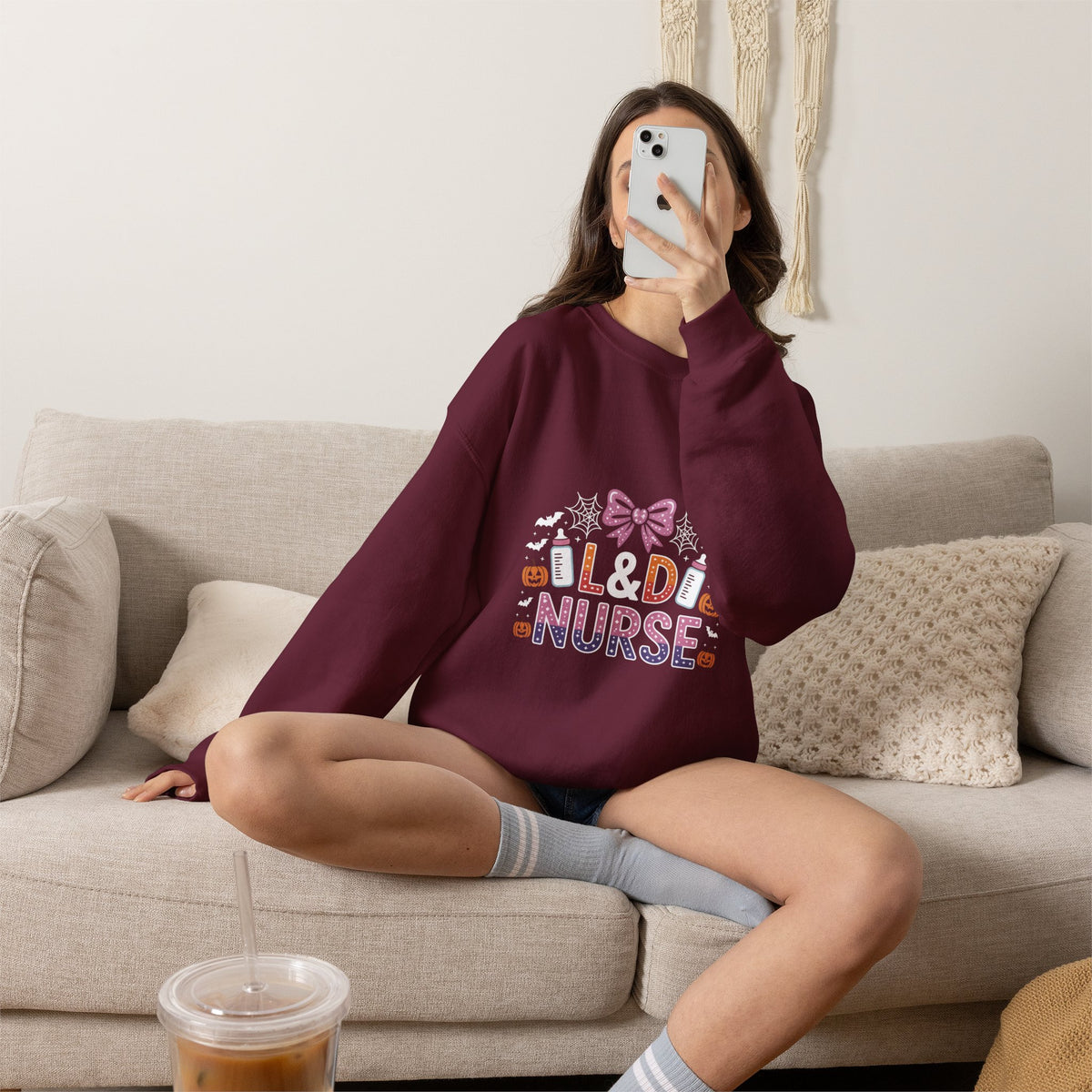 Old Nurse Sweatshirt — Cute Halloween