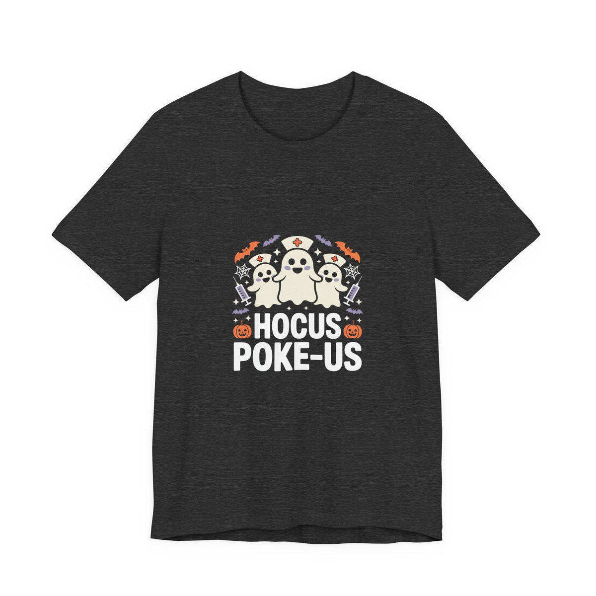 Hocus-POKE-USTee — Pumpkin & Bats T-Shirt