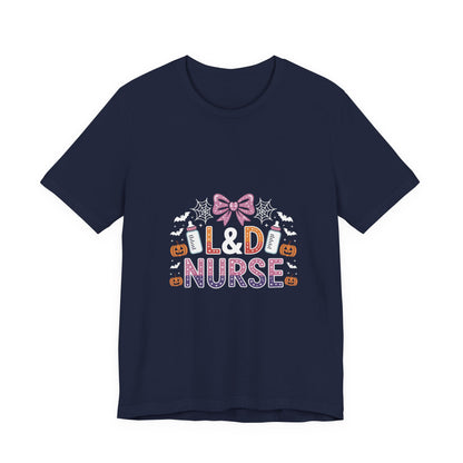 Halloween L D Nurse Tee — Cute Candy & Pumpkin Medical Shirt