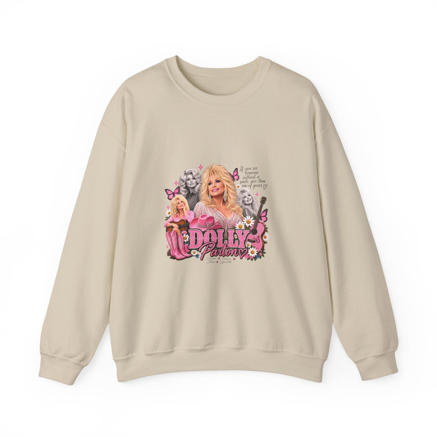 Dolly Sweatshirt — Pink Retro Collage