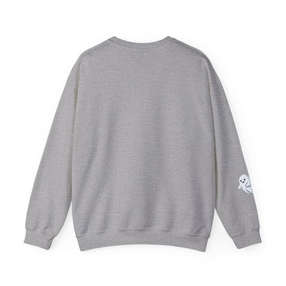 Crewneck Sweatshirt — "It's Fun to Believe in Ghosts, Aliens, Magic & Yourself" Cute Daisy & Ghost Graphic