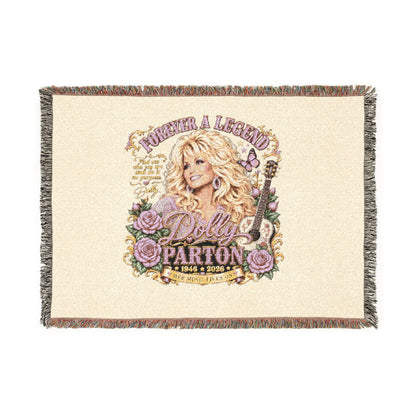 Dolly Parton Woven Blanket
