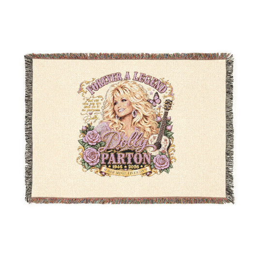 Dolly Parton Woven Blanket