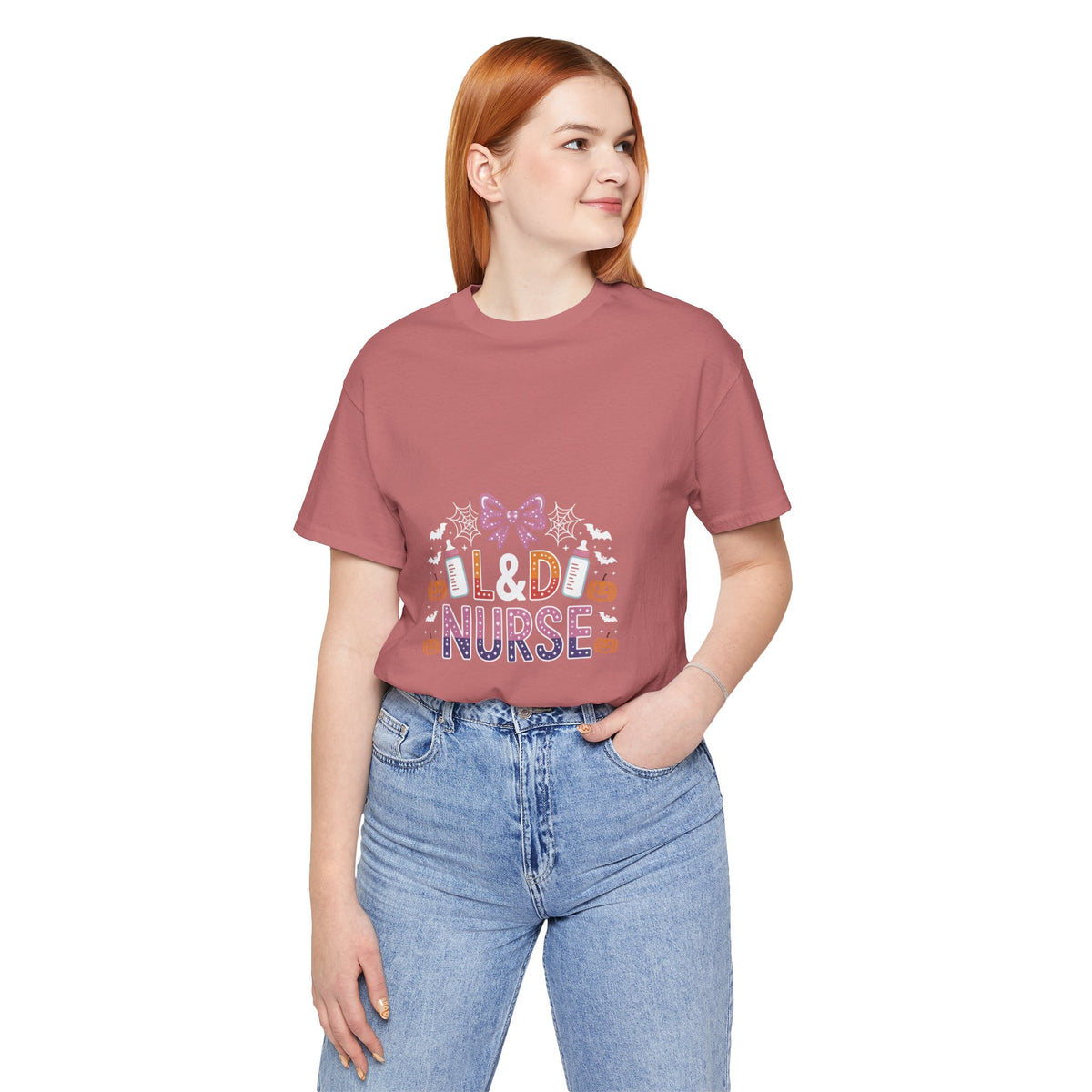 Halloween L D Nurse Tee — Cute Candy & Pumpkin Medical Shirt