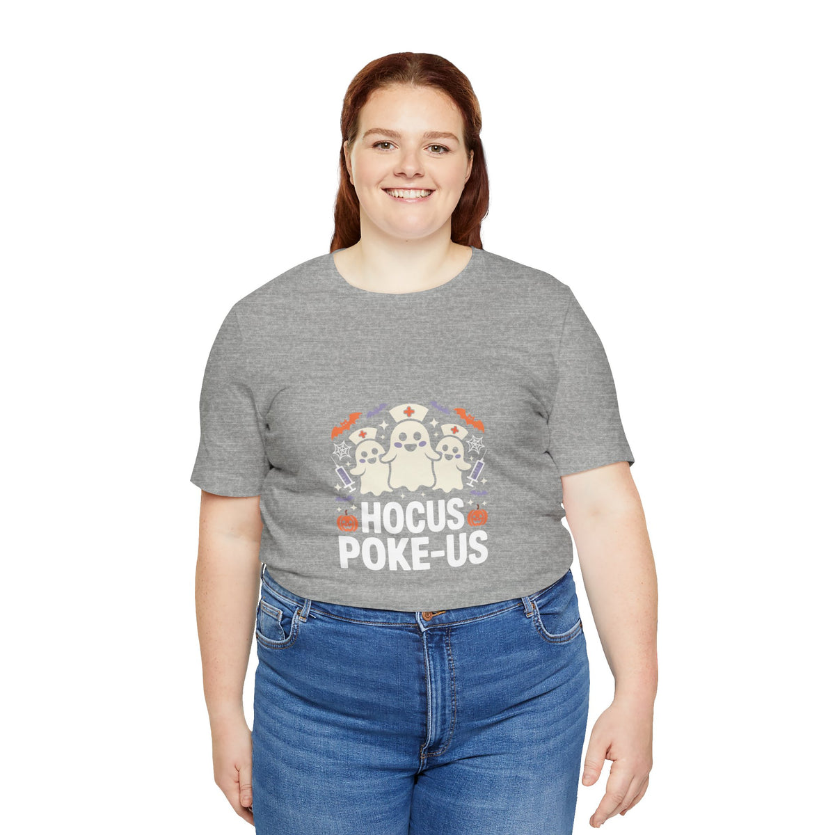 Hocus-POKE-USTee — Pumpkin & Bats T-Shirt