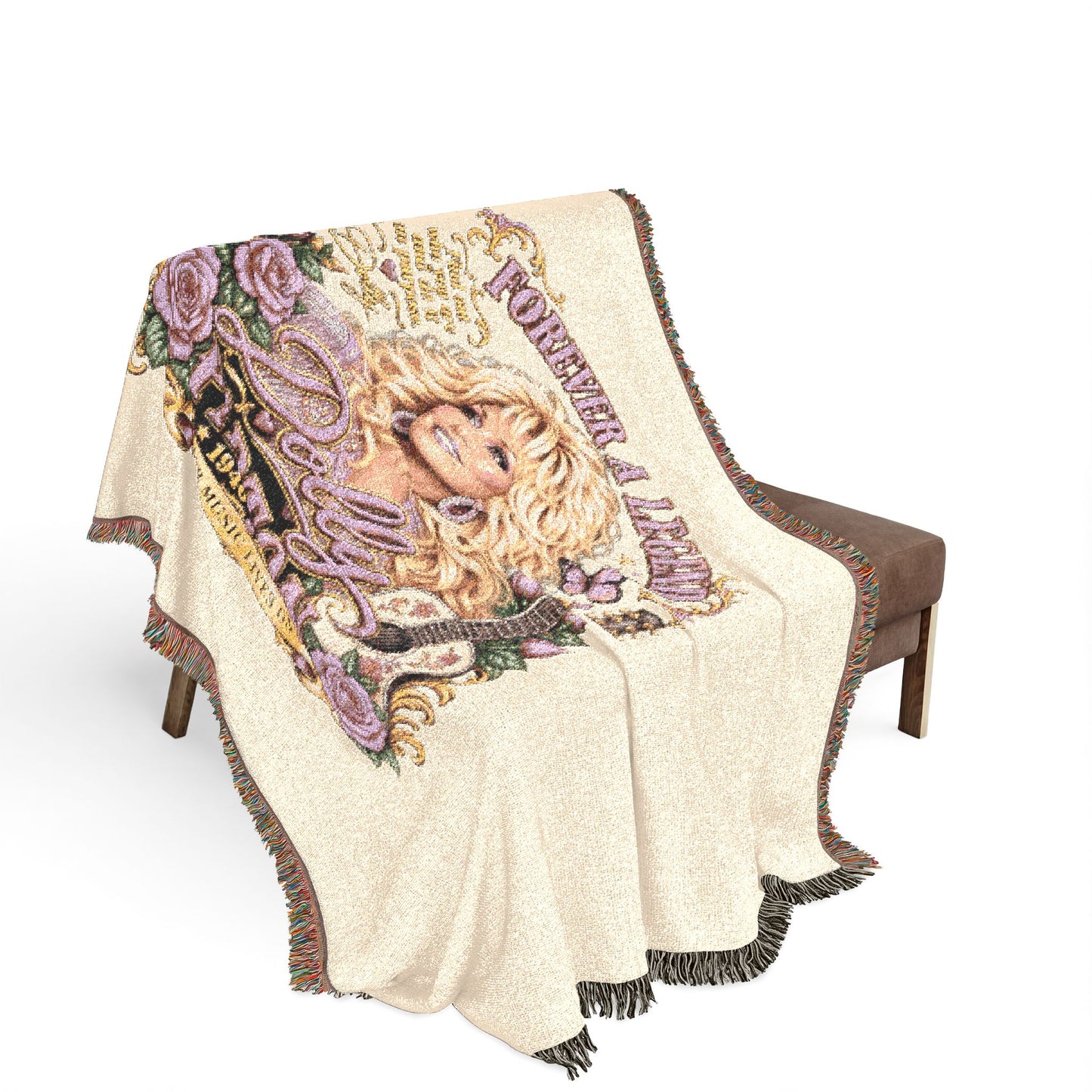 Dolly Parton Woven Blanket