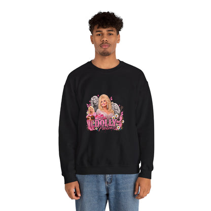 Dolly Sweatshirt — Pink Retro Collage