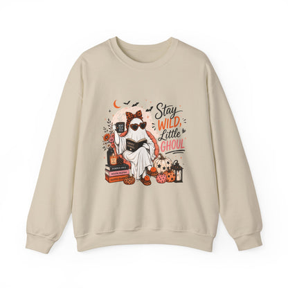 Wild Ghoul Sweatshirt — Cute Ghost Sloth Halloween Crewneck