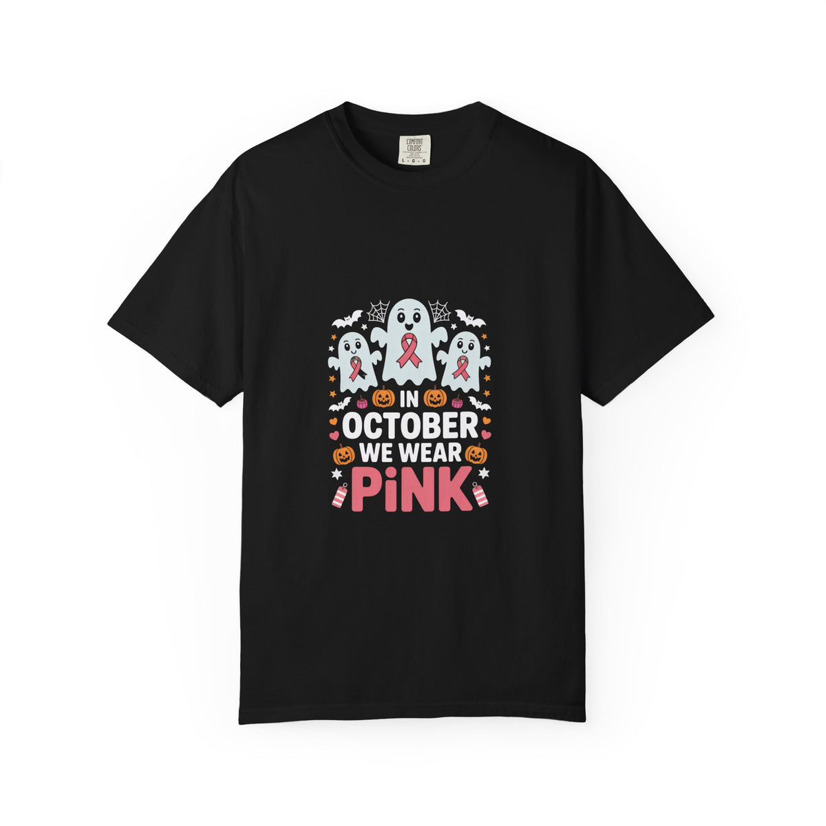 October We Wear Pink T-Shirt — Breast Cancer Awarenes