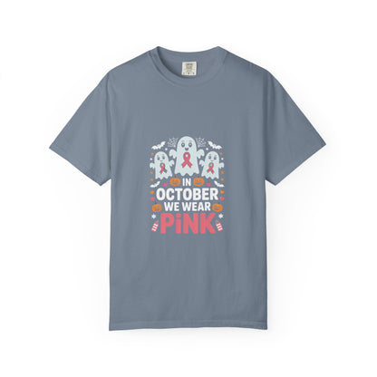 October We Wear Pink T-Shirt — Breast Cancer Awarenes