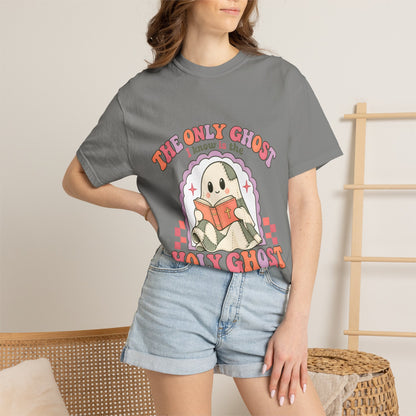 Holy Ghost Cute Ghost T-Shirt — "The Only Ghost I Know is the Holy Ghost" Retro Graphic Tee