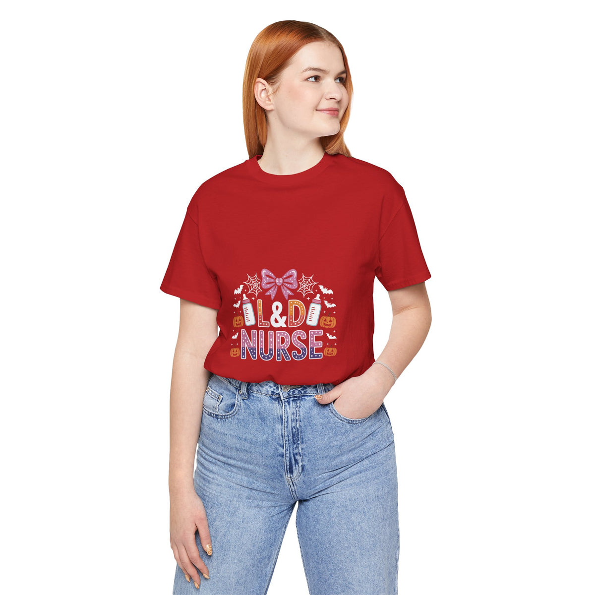 Halloween L D Nurse Tee — Cute Candy & Pumpkin Medical Shirt