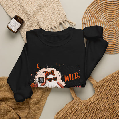 Wild Ghoul Sweatshirt — Cute Ghost Sloth Halloween Crewneck