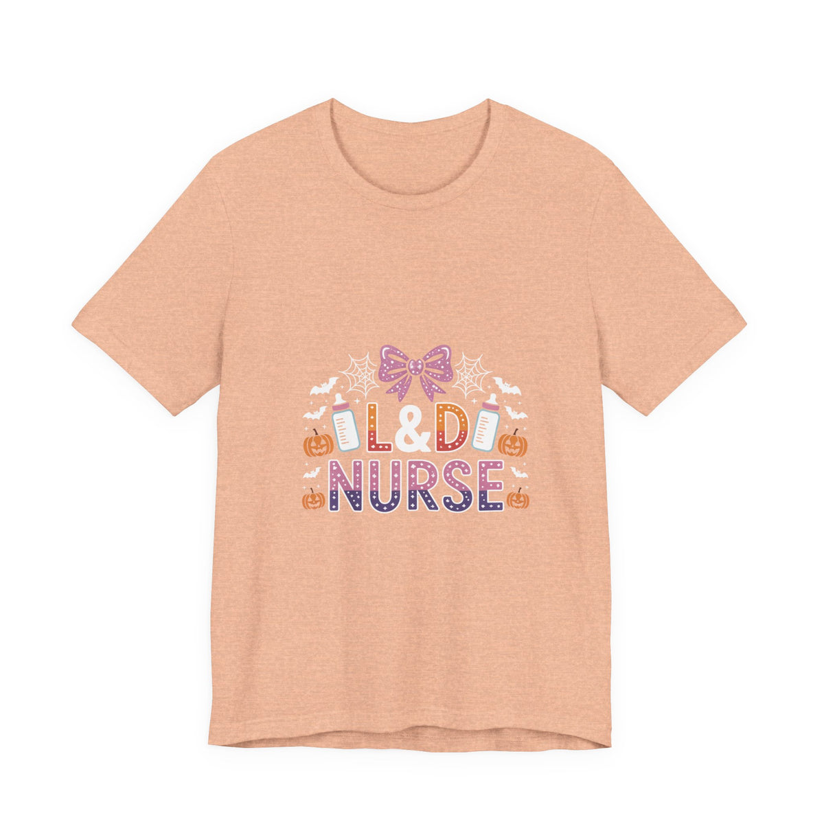 Halloween L D Nurse Tee — Cute Candy & Pumpkin Medical Shirt