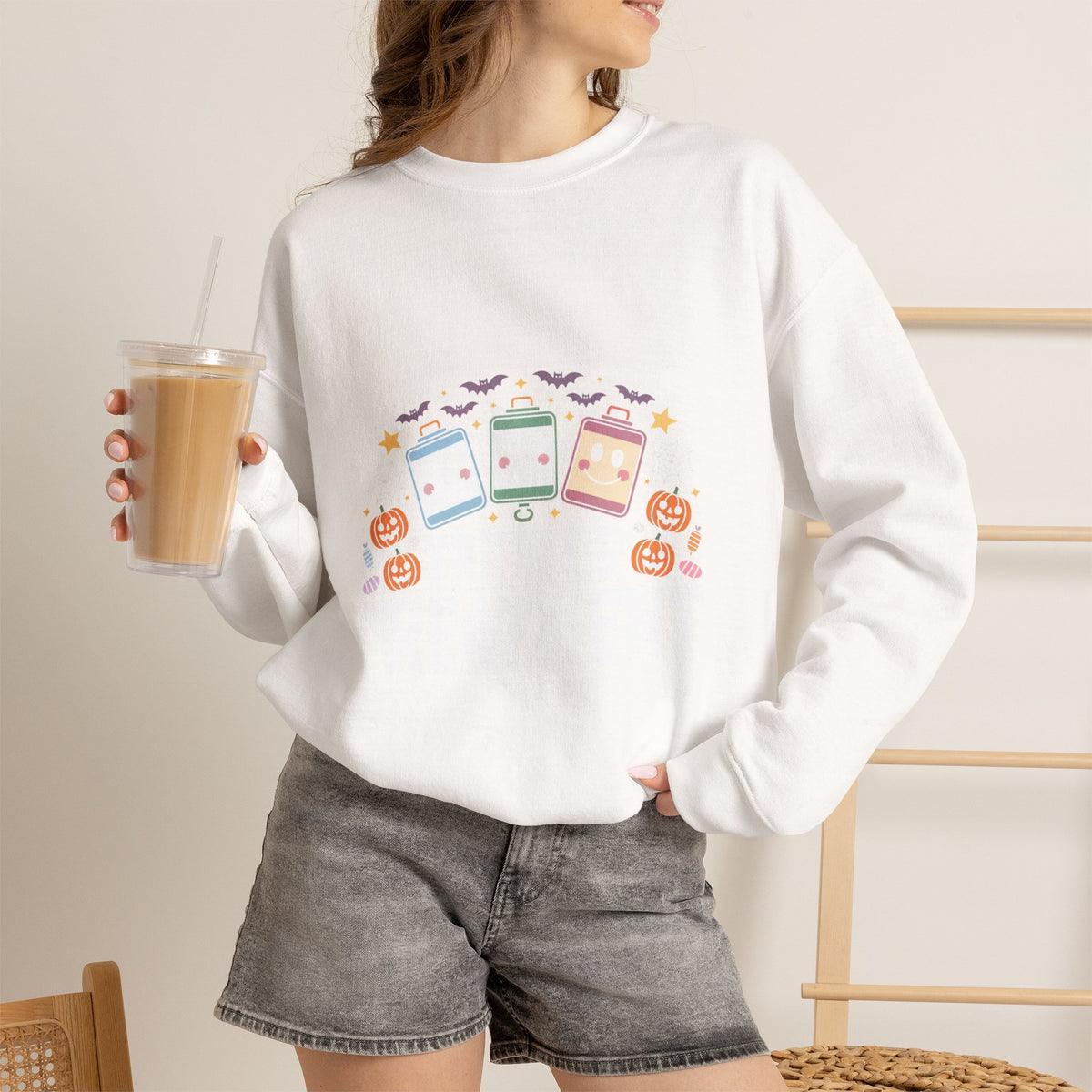Halloween Candy Sweatshirt — Cute Trick-or-Treat Design