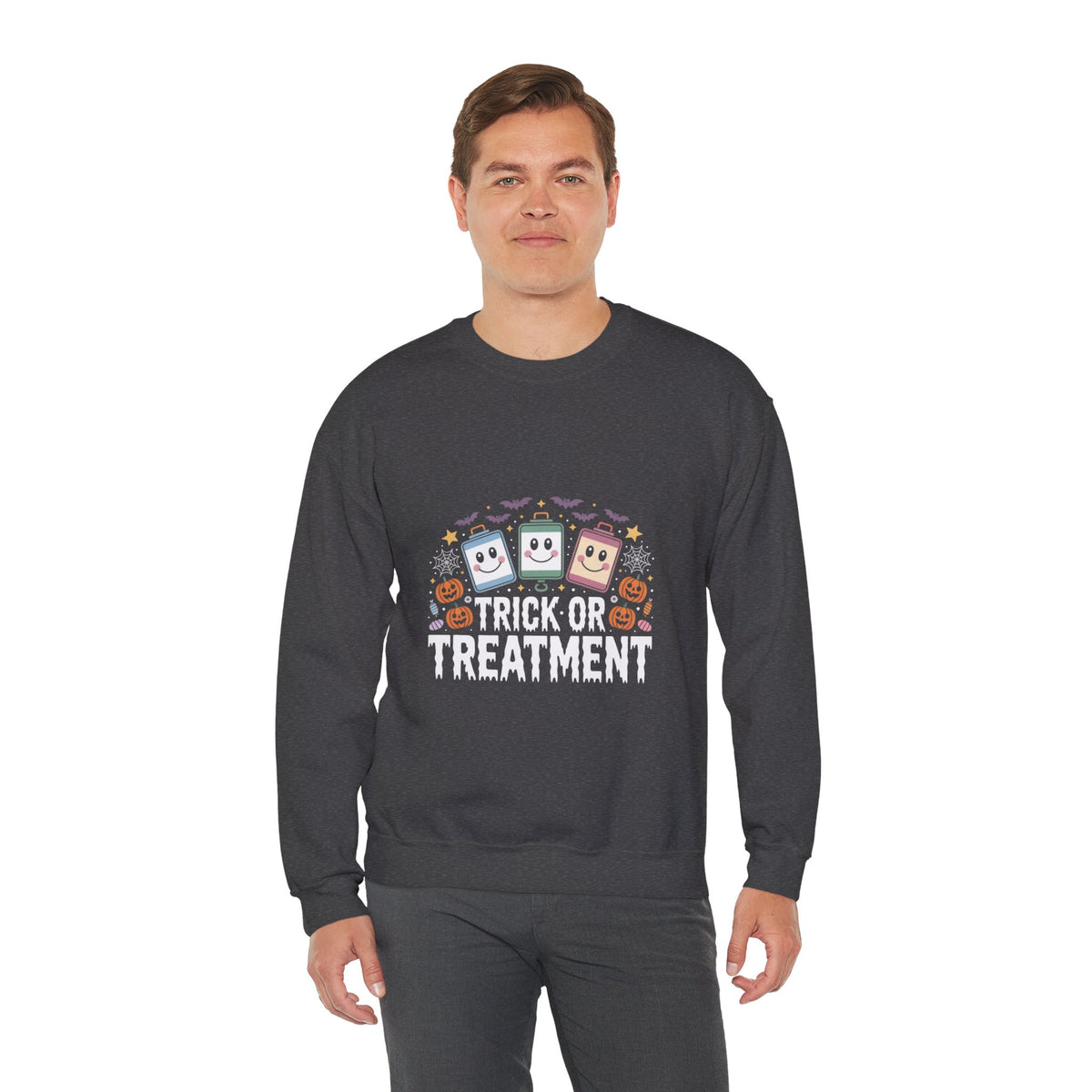Halloween Candy Sweatshirt — Cute Trick-or-Treat Design