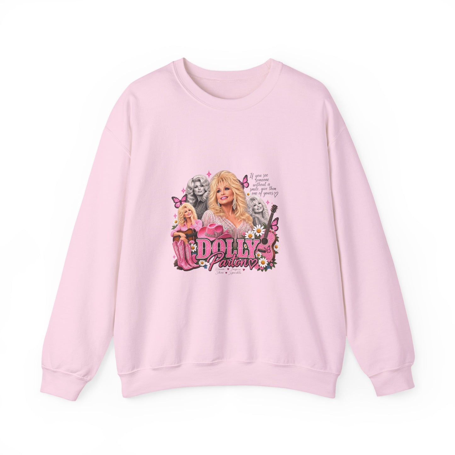 Dolly Sweatshirt — Pink Retro Collage