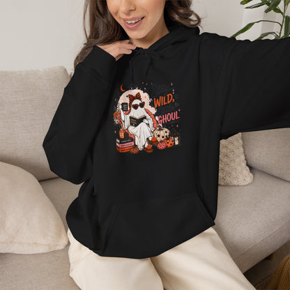 Halloween Dog Hoodie - "Oooey Wild Little Ghoul" Cute Spooky Pup Sweatshirt