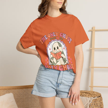 Holy Ghost Cute Ghost T-Shirt — "The Only Ghost I Know is the Holy Ghost" Retro Graphic Tee