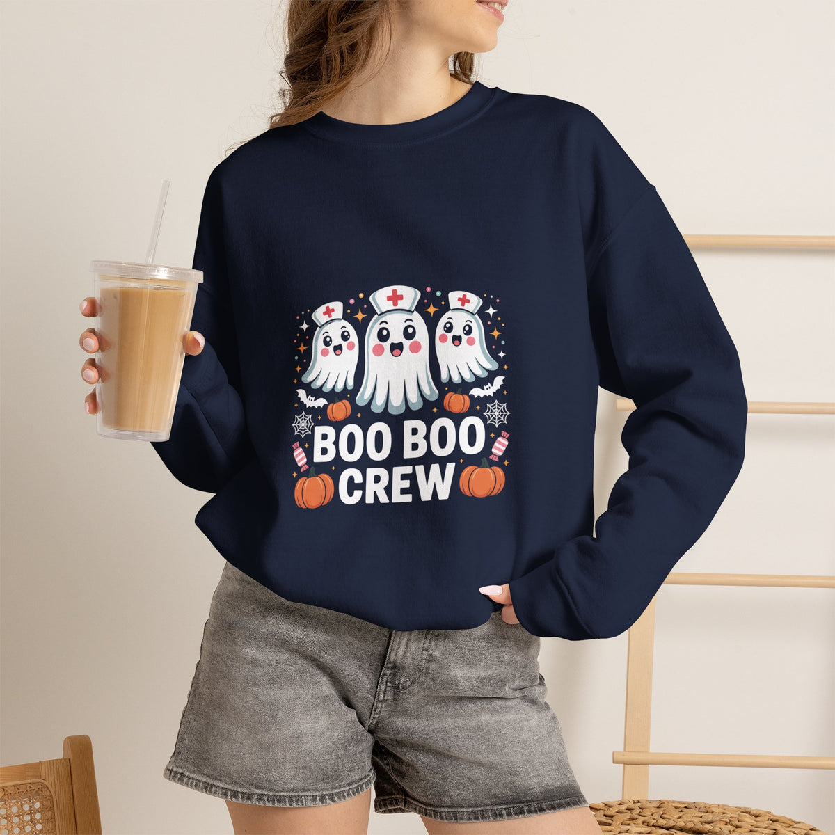 Cute Ghost Nurse Sweatshirt