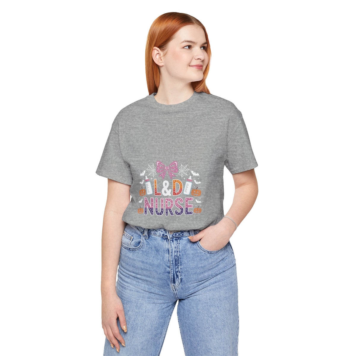 Halloween L D Nurse Tee — Cute Candy & Pumpkin Medical Shirt