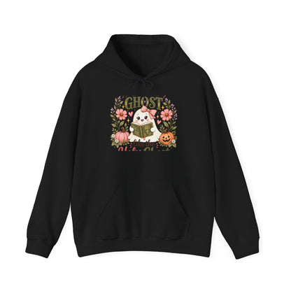 Ghost Like the Cool Kids Hoodie — Cute Pumpkin & Floral Halloween Sweatshirt