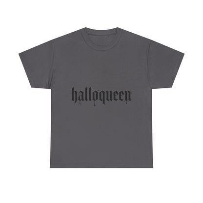 Halloqueen Tee — Halloween Graphic Orange Shirt
