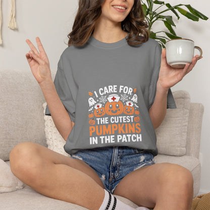 Cute Pumpkin Patch Nurse Tee