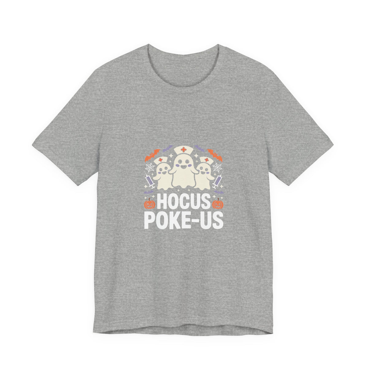 Hocus-POKE-USTee — Pumpkin & Bats T-Shirt