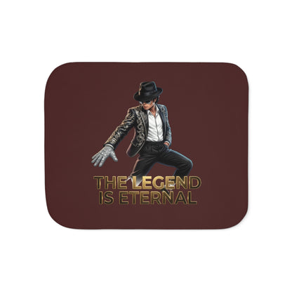 Sherpa Blanket — "The Legend Is Eternal" Throw Michael Jackson