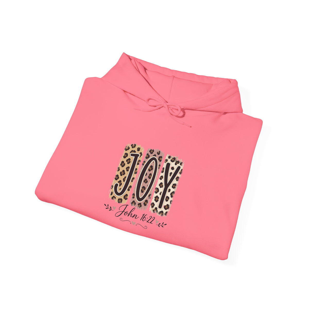 Joy Leopard Hoodie — Joy in the Season Graphic Pullover