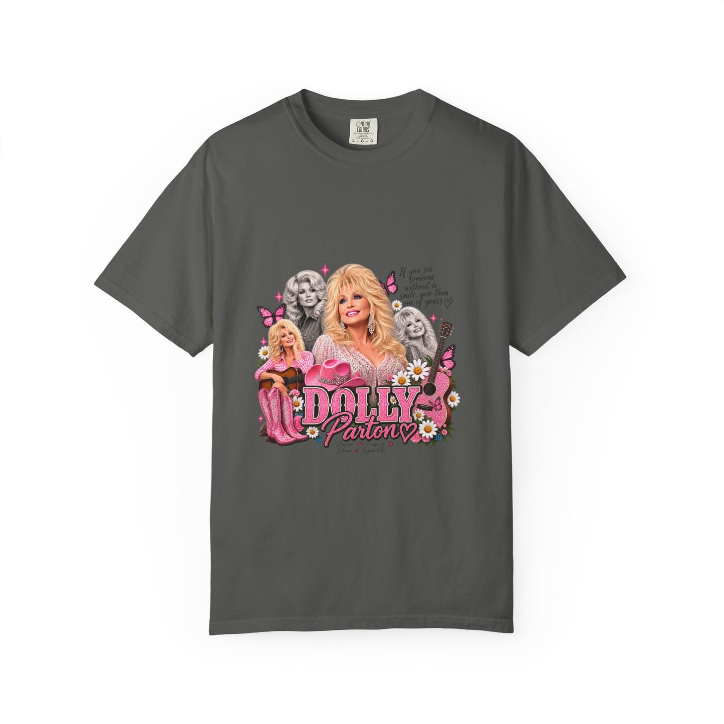 Dolly Parton Graphic T-Shirt — Vintage Pink Collage Tee