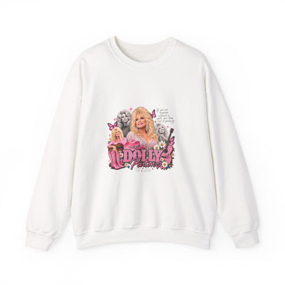 Dolly Sweatshirt — Pink Retro Collage