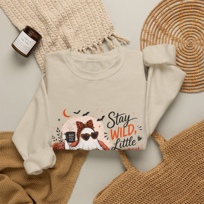 Wild Ghoul Sweatshirt — Cute Ghost Sloth Halloween Crewneck