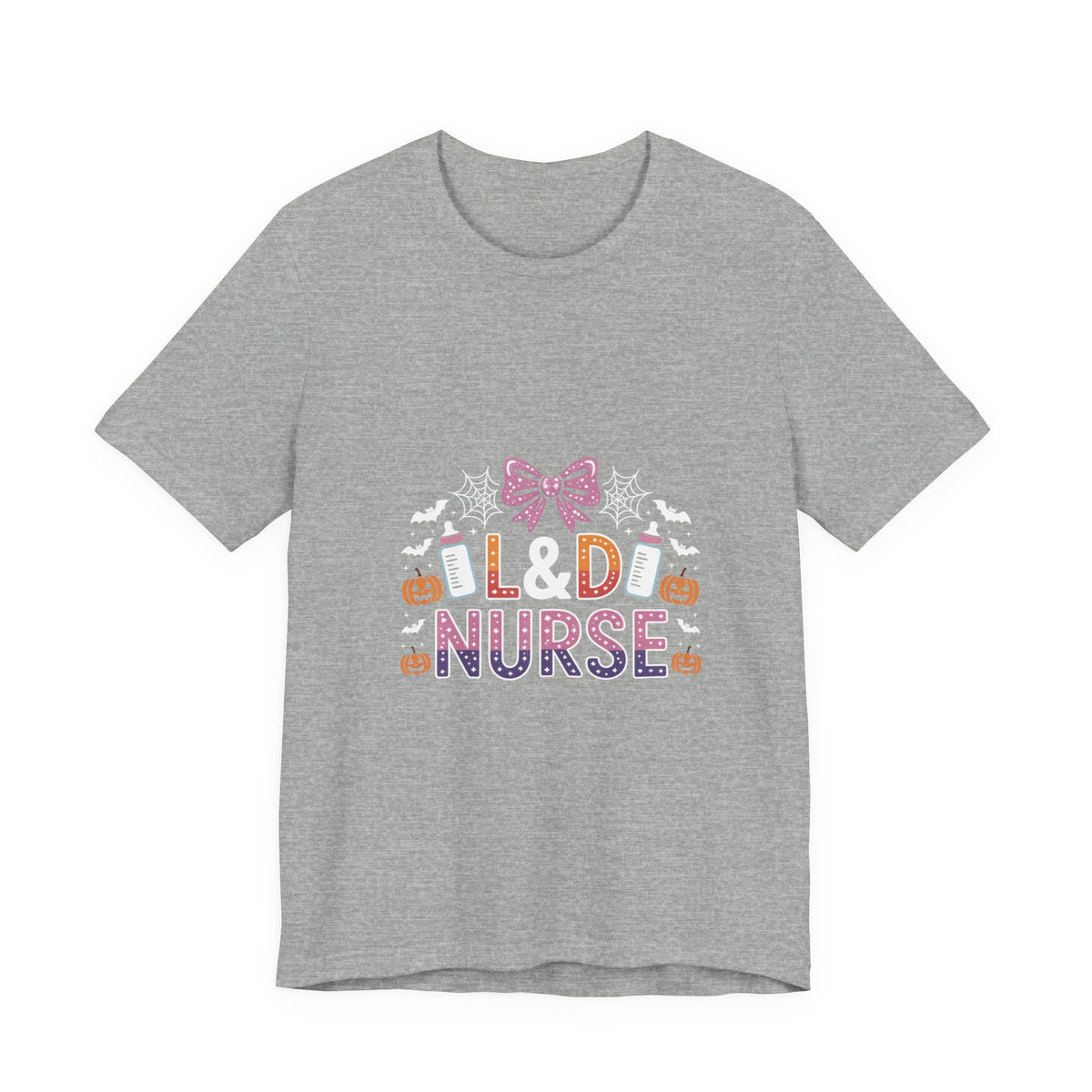Halloween L D Nurse Tee — Cute Candy & Pumpkin Medical Shirt