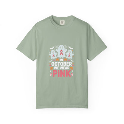 October We Wear Pink T-Shirt — Breast Cancer Awarenes