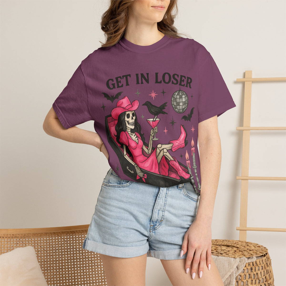 Get In Loser Skeleton Tee
