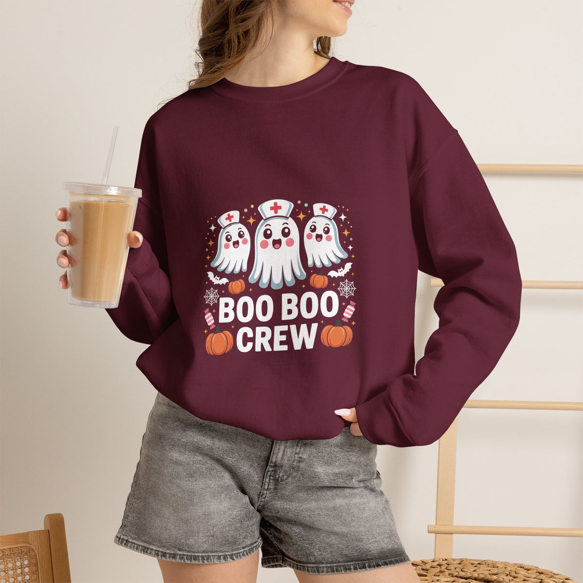 Cute Ghost Nurse Sweatshirt