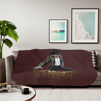 Sherpa Blanket — "The Legend Is Eternal" Throw Michael Jackson