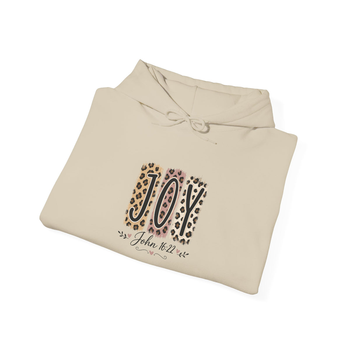 Joy Leopard Hoodie — Joy in the Season Graphic Pullover