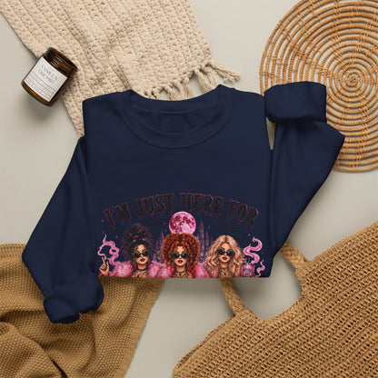 Hocus Pocus Pink Witches Crewneck Sweatshirt