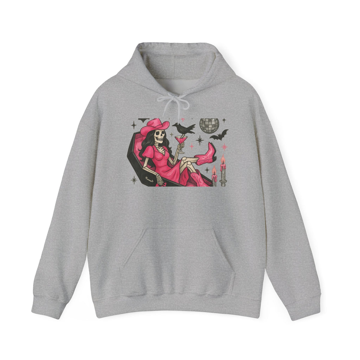 Pink Witch Skeleton Hoodie