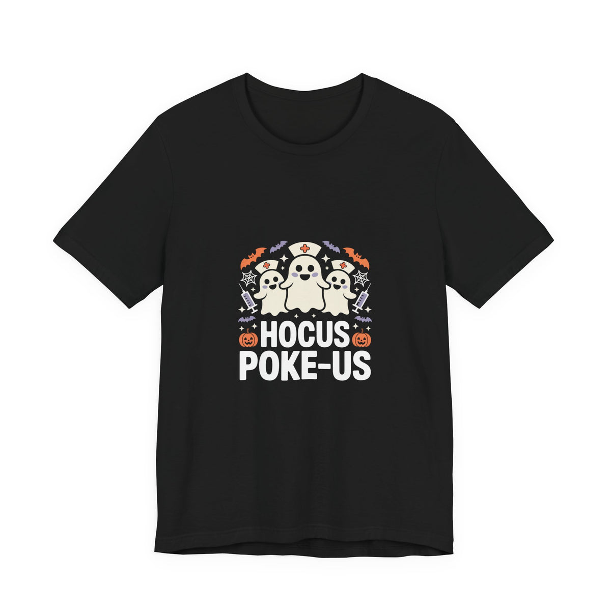 Hocus-POKE-USTee — Pumpkin & Bats T-Shirt