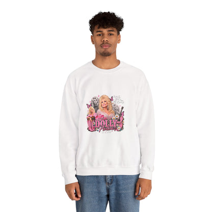 Dolly Sweatshirt — Pink Retro Collage