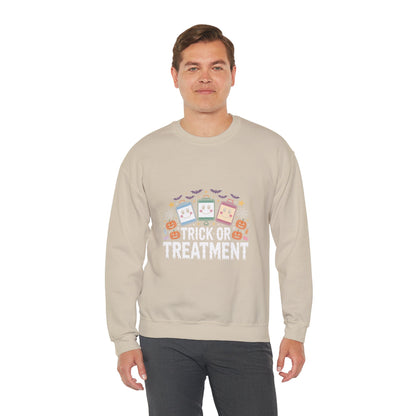 Halloween Candy Phone Sweatshirt — Cute Trick-or-Treat Graphic