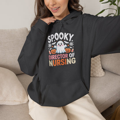 Director of Nursing Halloween Hoodie — Cute Pumpkin & Ghost Nursing Sweatshirt