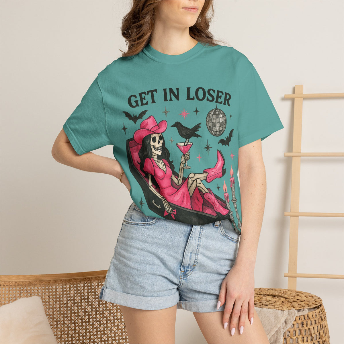 Get In Loser Skeleton Tee