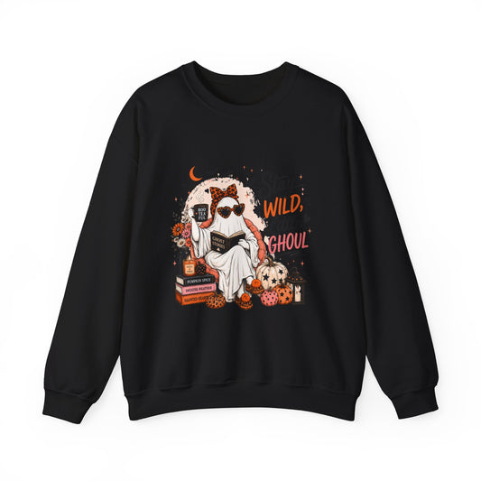 Wild Ghoul Sweatshirt — Cute Ghost Sloth Halloween Crewneck